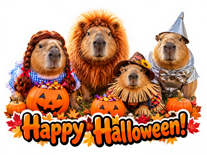 Happy Halloween! (Capybara Group Costume)