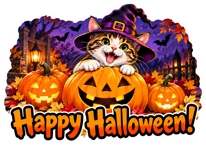 Happy Halloween! (Cat Witch)